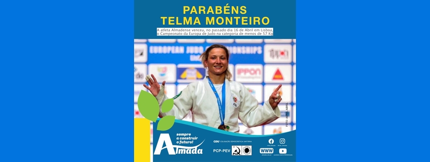 Telma Monteiro Campeã da Europa de Judo - Saudação