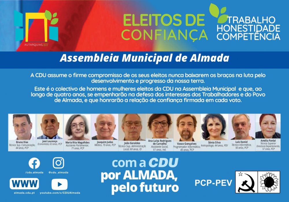 Assembleia Municipal de Almada - Eleitos de Confiança