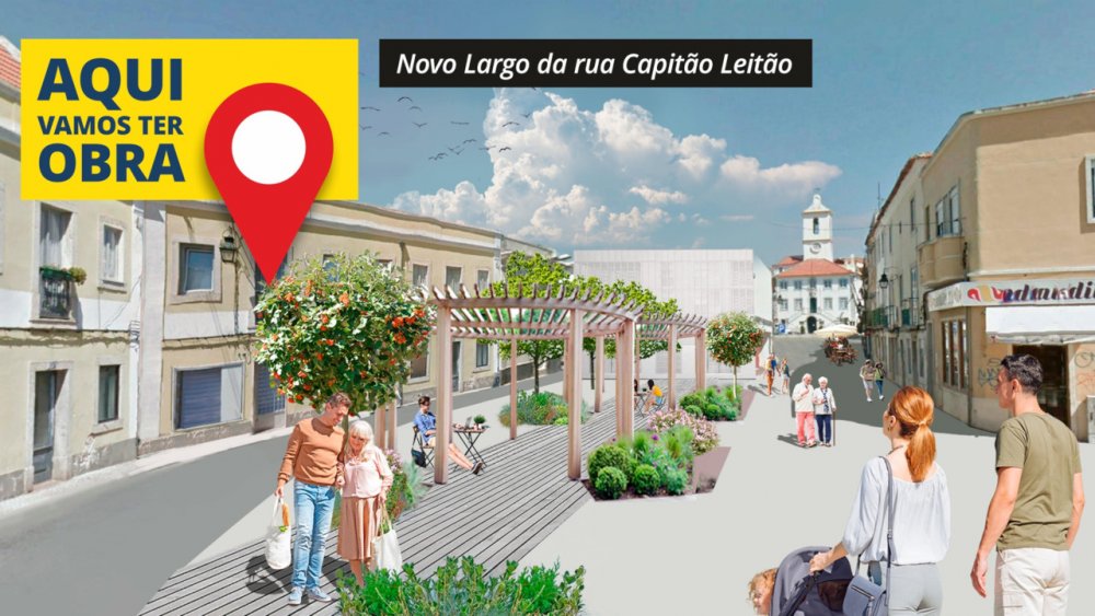 Novo Largo da Rua Capitão Leitão, Almada