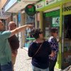 Contactos com os comerciantes no Laranjeiro